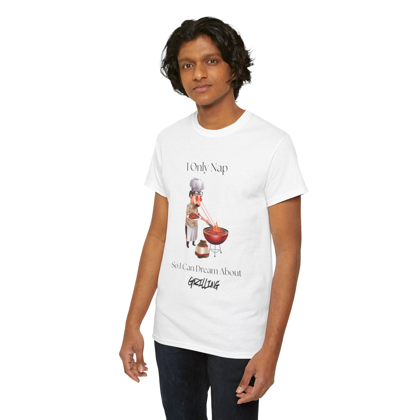Chef Nap Unisex Heavy Cotton Tee | Funny Grilling T-Shirt, Gift for Foodies, Father's Day Gift, BBQ Party Apparel