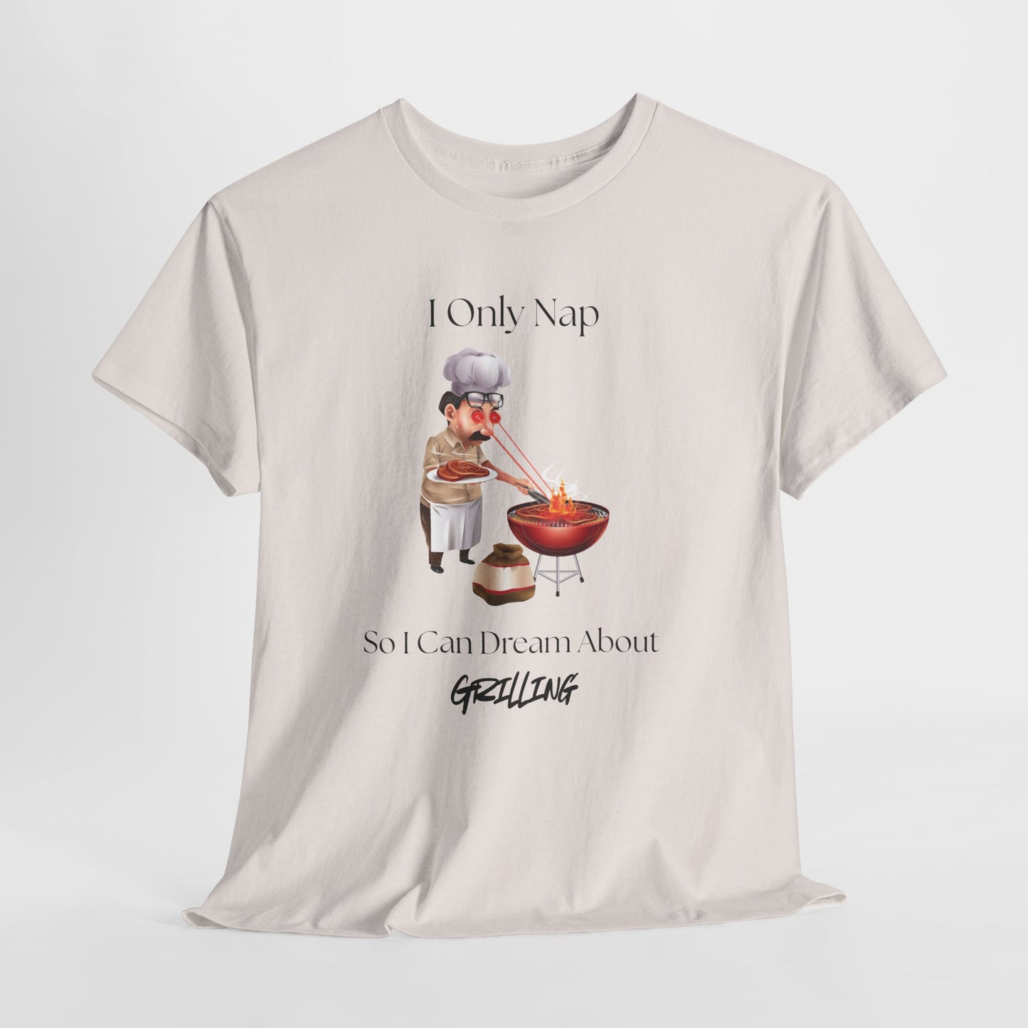 Chef Nap Unisex Heavy Cotton Tee | Funny Grilling T-Shirt, Gift for Foodies, Father's Day Gift, BBQ Party Apparel