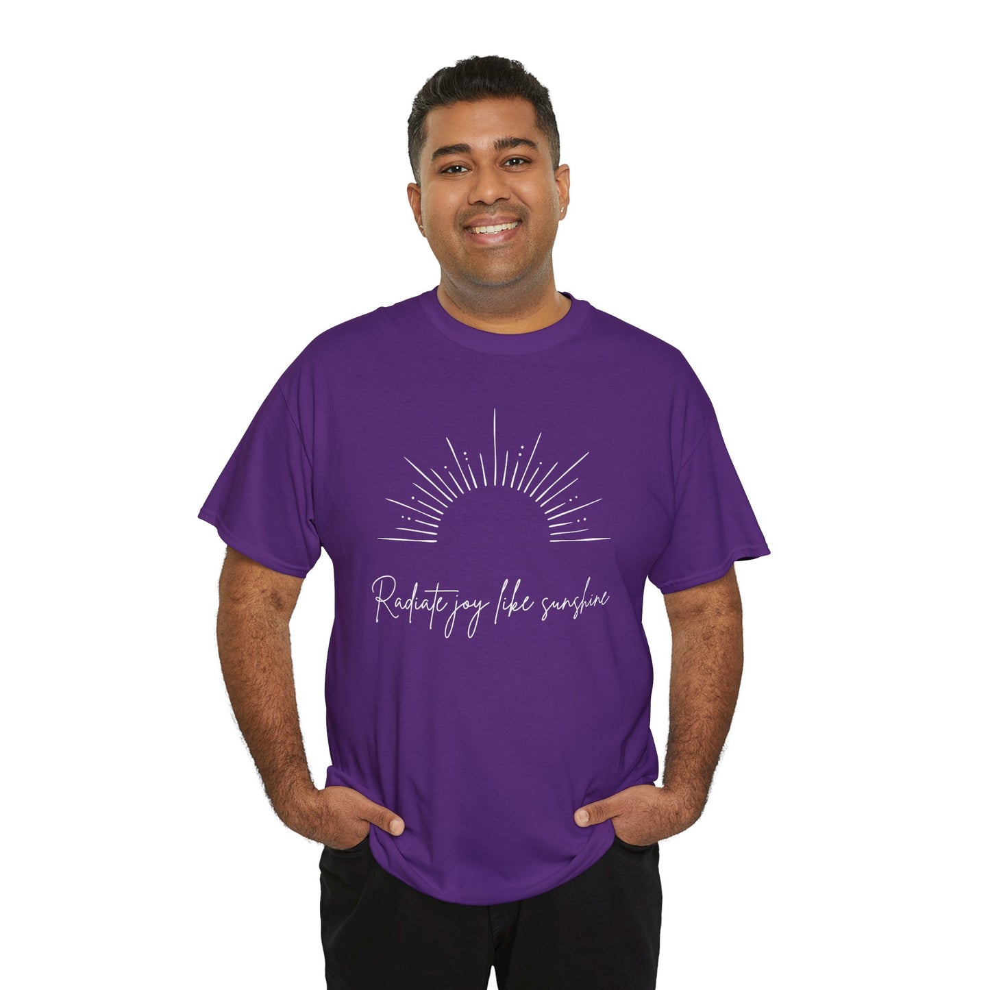 Radiate Joy Unisex Heavy Cotton Tee - Comfortable Casual Wear, Ideal for Gifting, Everyday Use, Perfect for Outdoor Activities, [...]