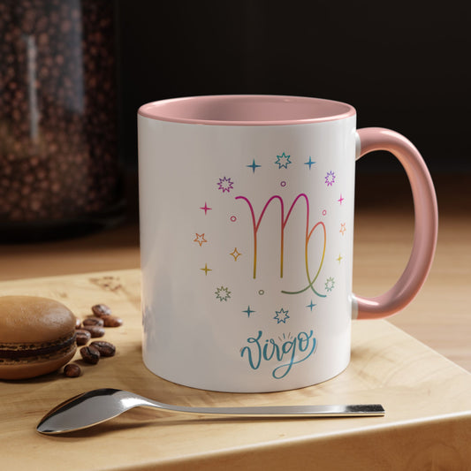 Colorful Zodiac Virgo Coffee Mug - Unique Gift for Astrology Lovers, Personalized Tea Cup, Vibrant Color Mug, Birthday Gift, Horoscope [...]