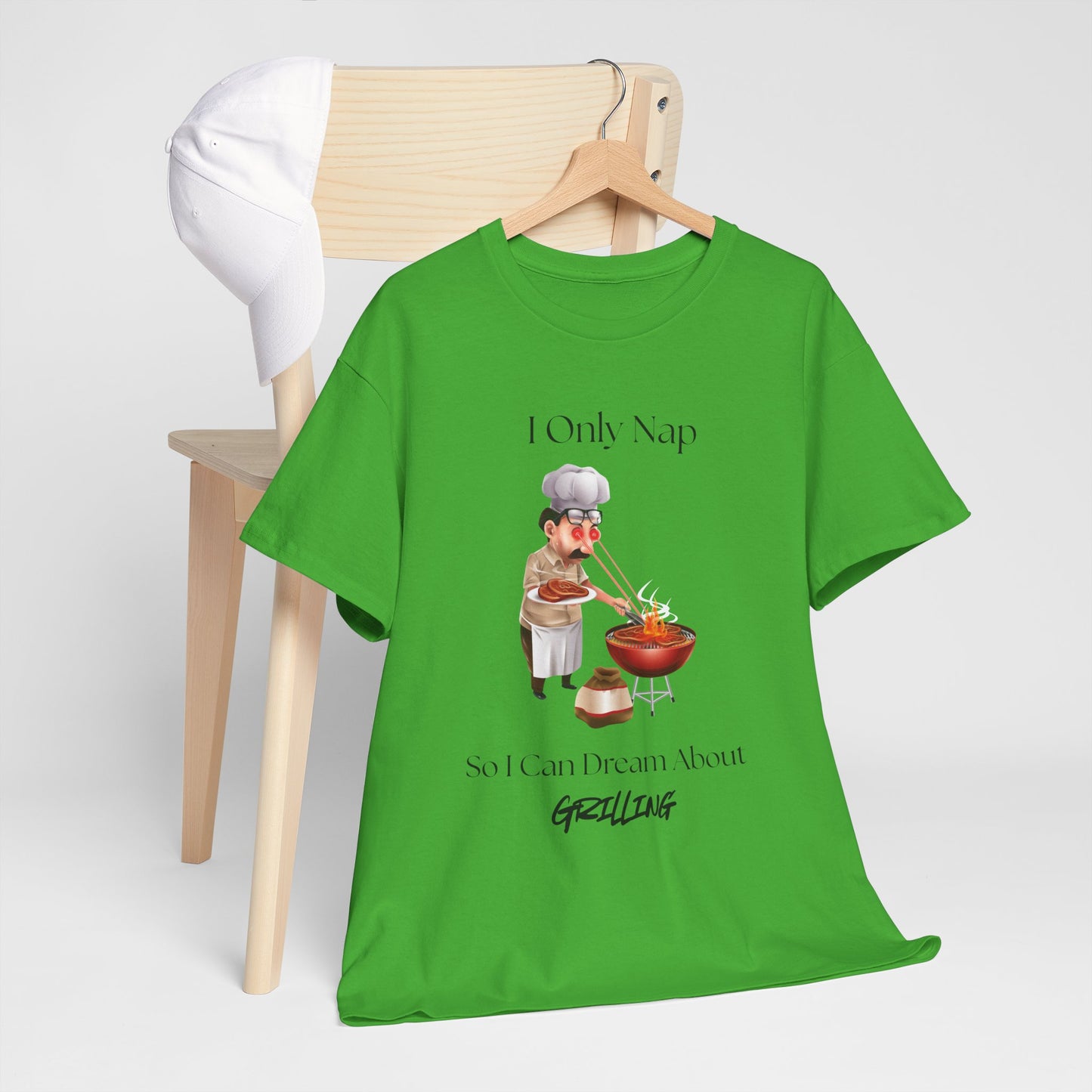 Chef Nap Unisex Heavy Cotton Tee | Funny Grilling T-Shirt, Gift for Foodies, Father's Day Gift, BBQ Party Apparel