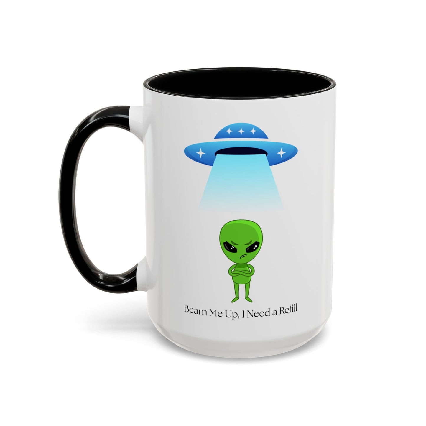 Alien Mug - Beam Me Up, Perfect for Sci-Fi Lovers, Cute Gift for Birthdays, Friends, or Just Your Daily Coffee Fix