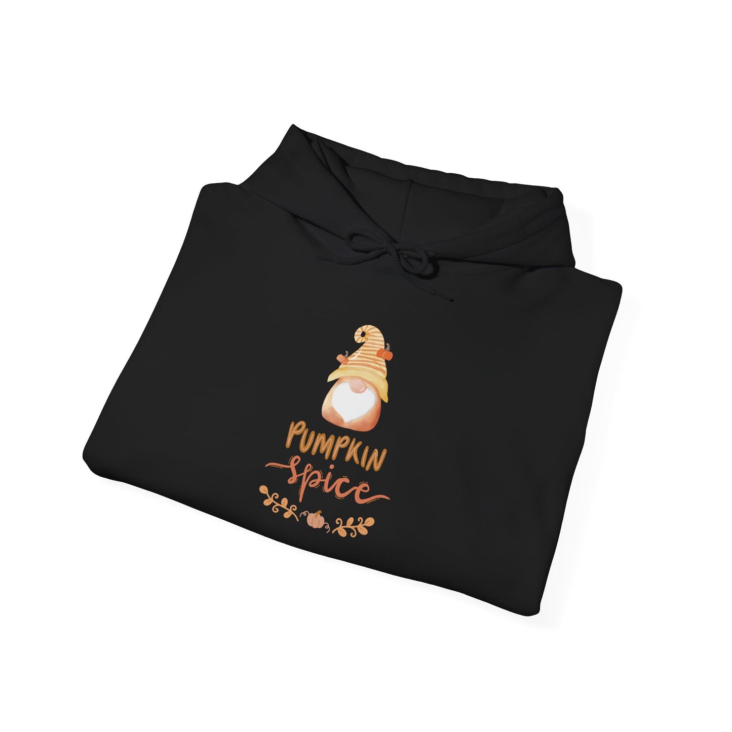 Pumpkin Spice Hoodie with Fall Gnome, Cozy Autumn Unisex Sweatshirt, Thanksgiving Hoodie, Cute Fall Gift Idea