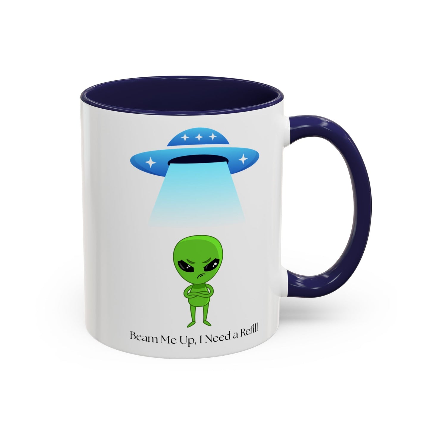 Alien Mug - Beam Me Up, Perfect for Sci-Fi Lovers, Cute Gift for Birthdays, Friends, or Just Your Daily Coffee Fix