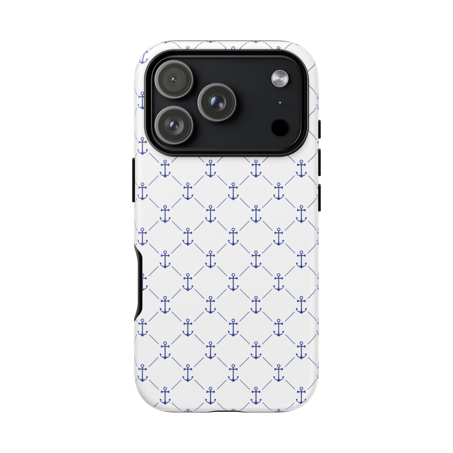 Blue Anchor Phone Case: Nautical Design for Maritime Lovers, Gifts for Sailors, Beach Lovers' Accessories, Great for Summer