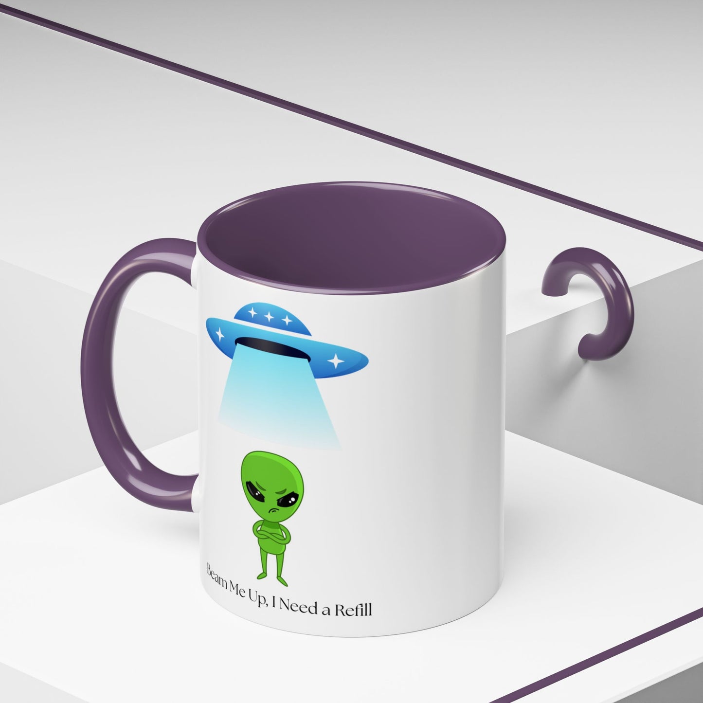 Alien Mug - Beam Me Up, Perfect for Sci-Fi Lovers, Cute Gift for Birthdays, Friends, or Just Your Daily Coffee Fix