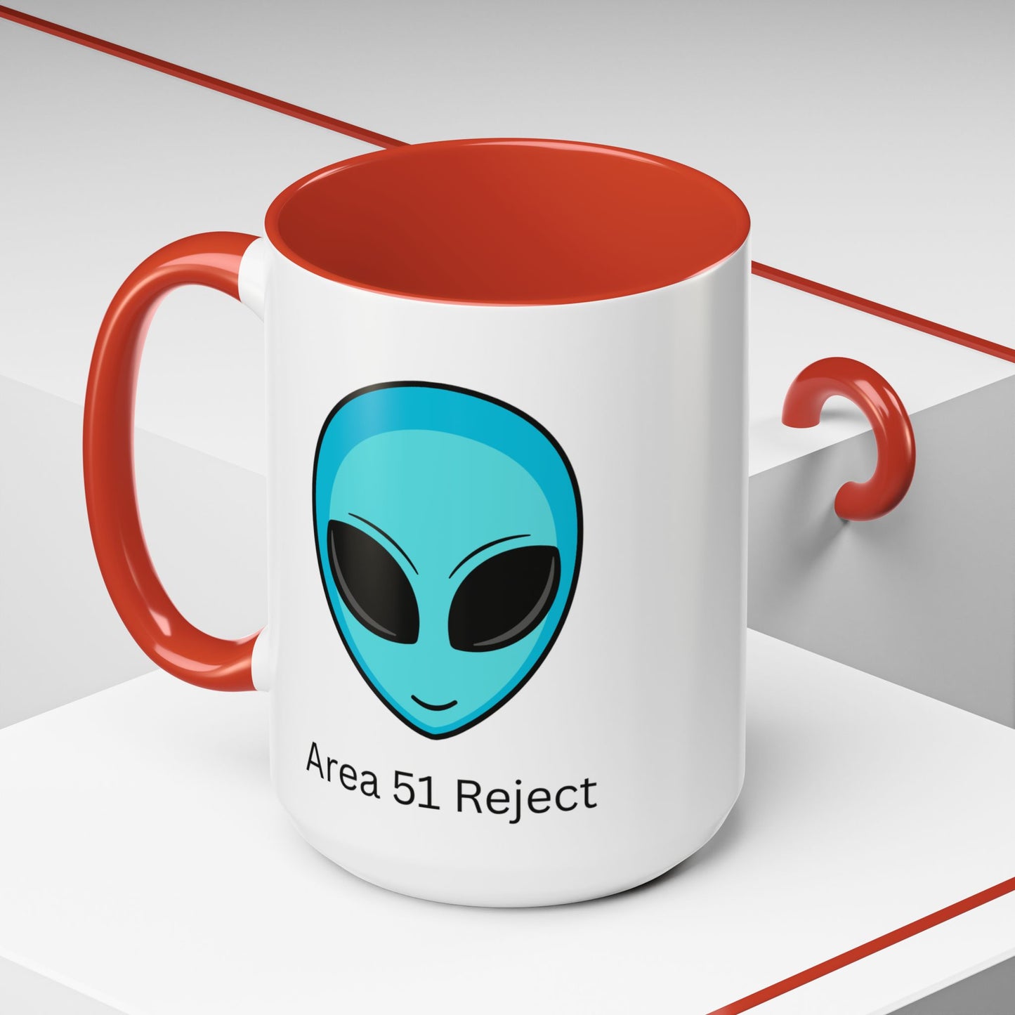 Alien Themed Coffee Mug - Area 51 Reject, Sci-Fi Gift, Quirky Mug, UFO Lovers, Unique Kitchenware