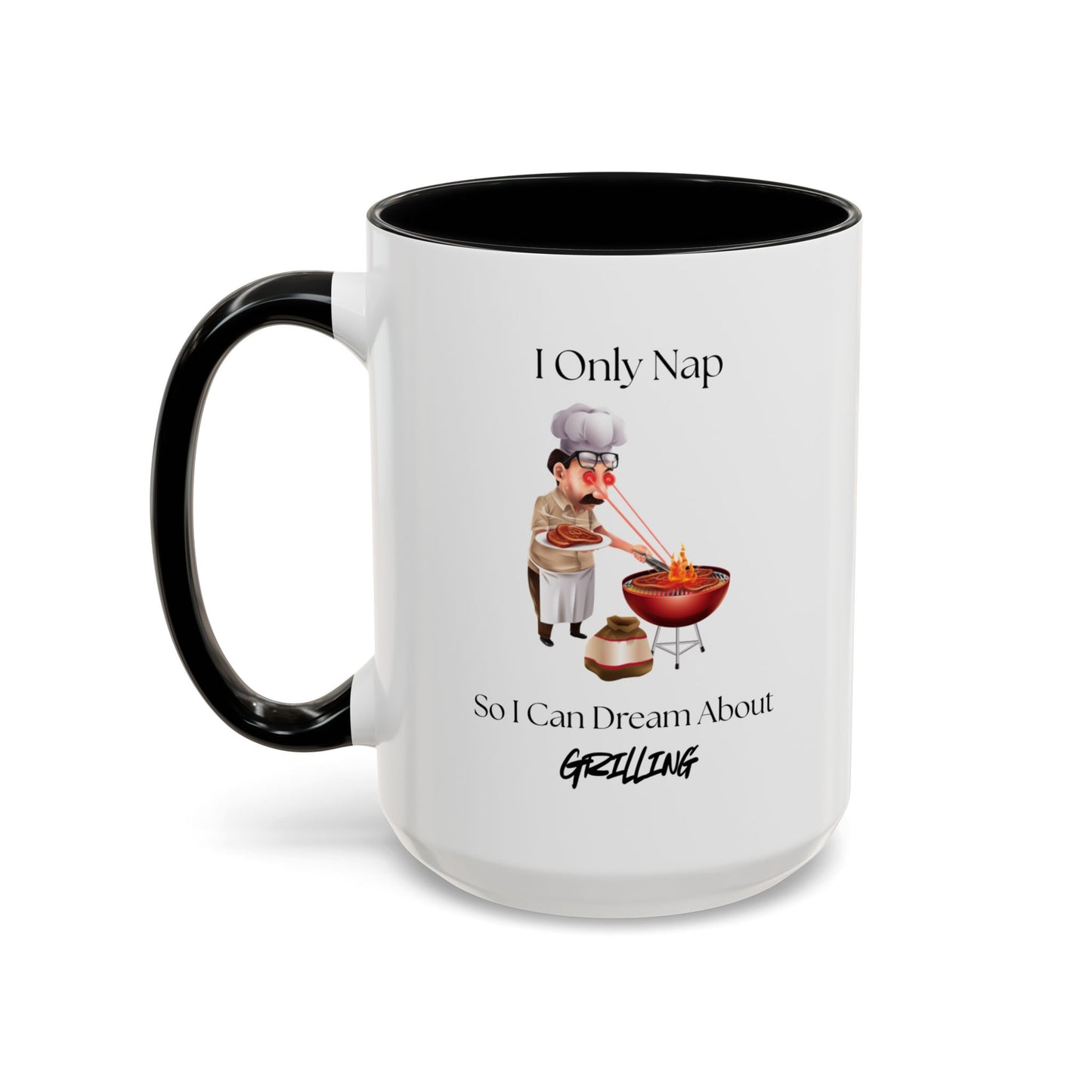Funny Barbecue Chef Coffee Mug, Gift for Grill Lovers, BBQ Enthusiast Mug, Nap Time Mug, Dad Gift