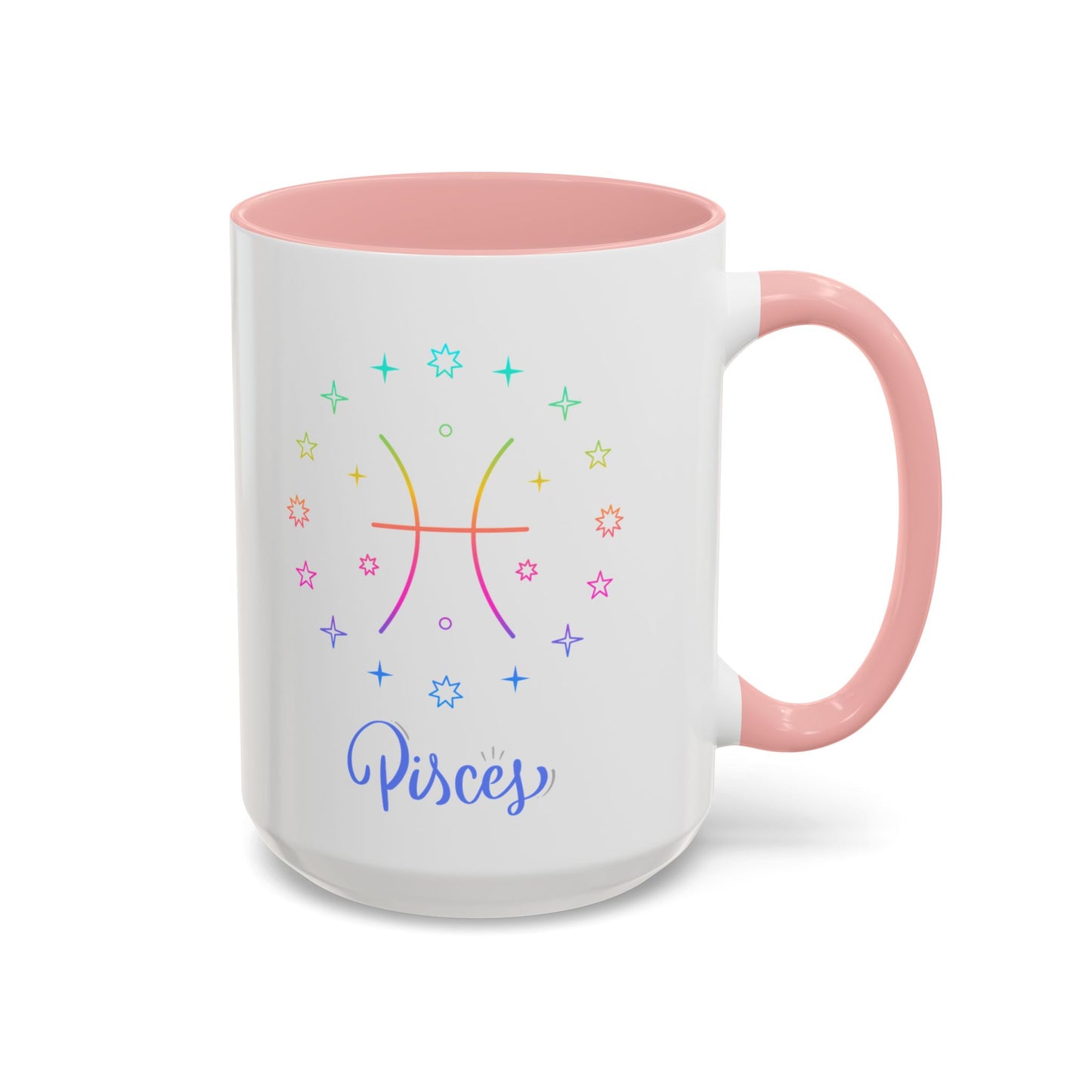 Colorful Pisces Coffee Mug, Astrology Gift, Fun Mug for Tea Lovers, Zodiac, Unique Birthday Present
