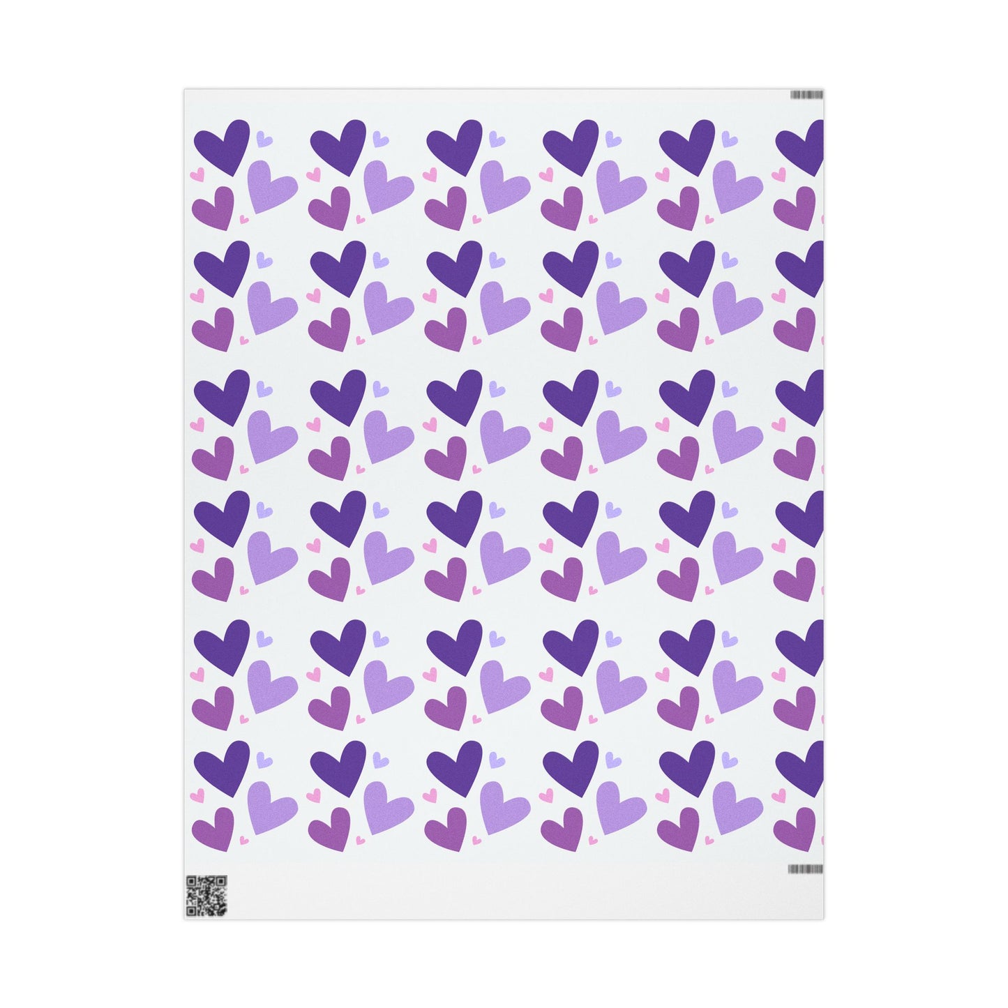Purple & Pink Hearts Wrapping Paper – Cute Gift Wrap for Any Occasion