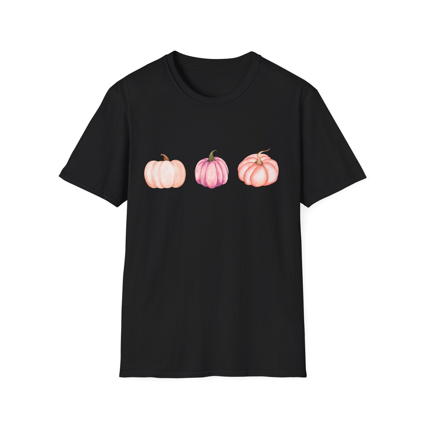 Pastel Pumpkin Softstyle T-Shirt, Fall Fashion, Halloween Tee, Cozy Autumn Shirt, Casual Wear, Cute Graphic Tee