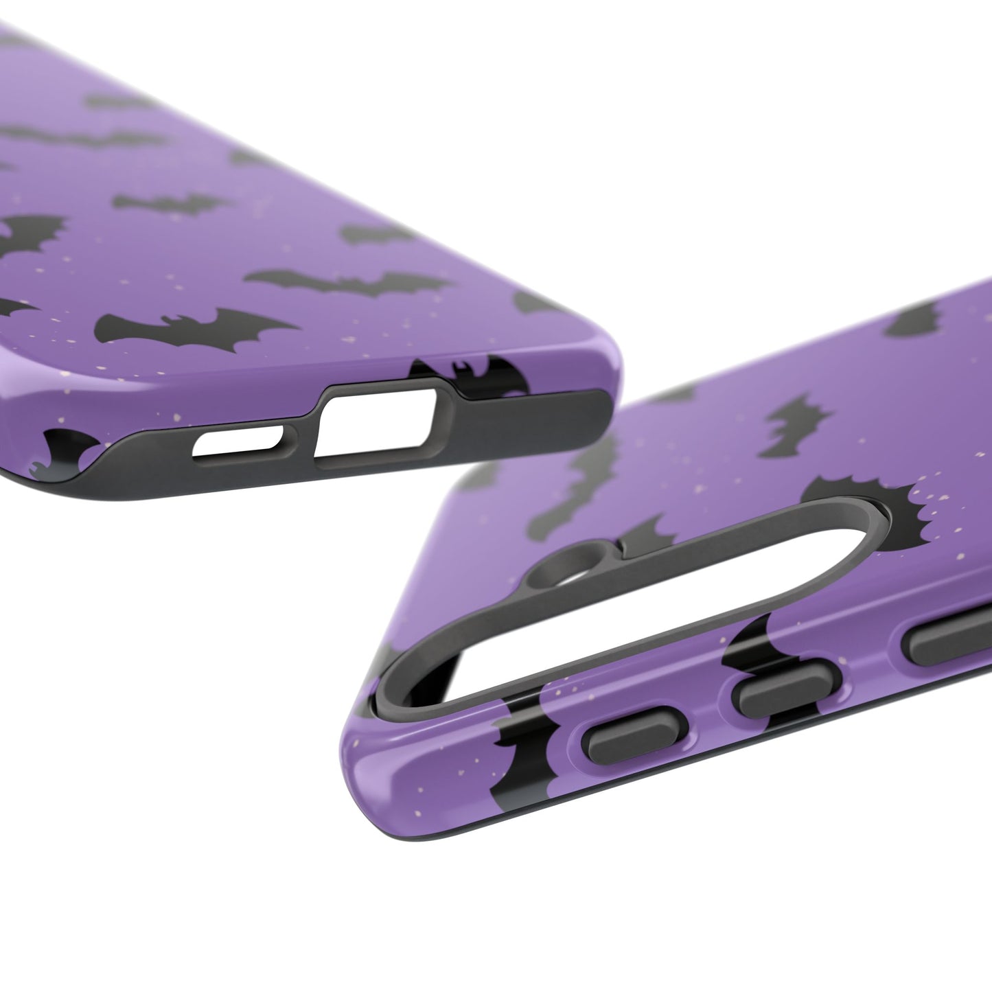 Halloween Bat Phone Case, Cute Purple Bat Phone Cover, Tough Cell Phone Case, Gothic Design, Spooky Gift, Fall Decor