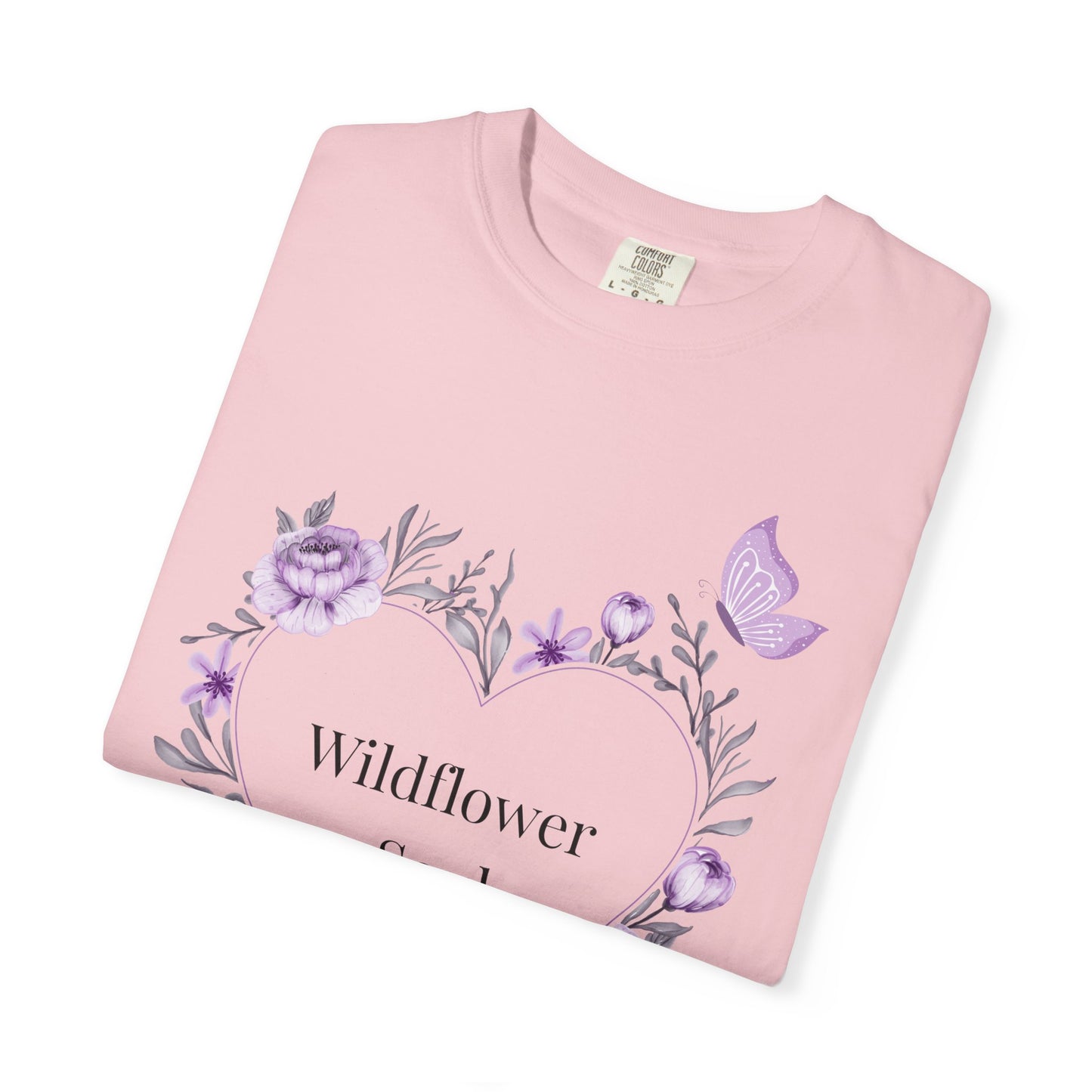 Wildflower Soul T-Shirt - Floral Heart Tee, Botanical Style Shirt, Gift for Nature Lovers, Casual Wear
