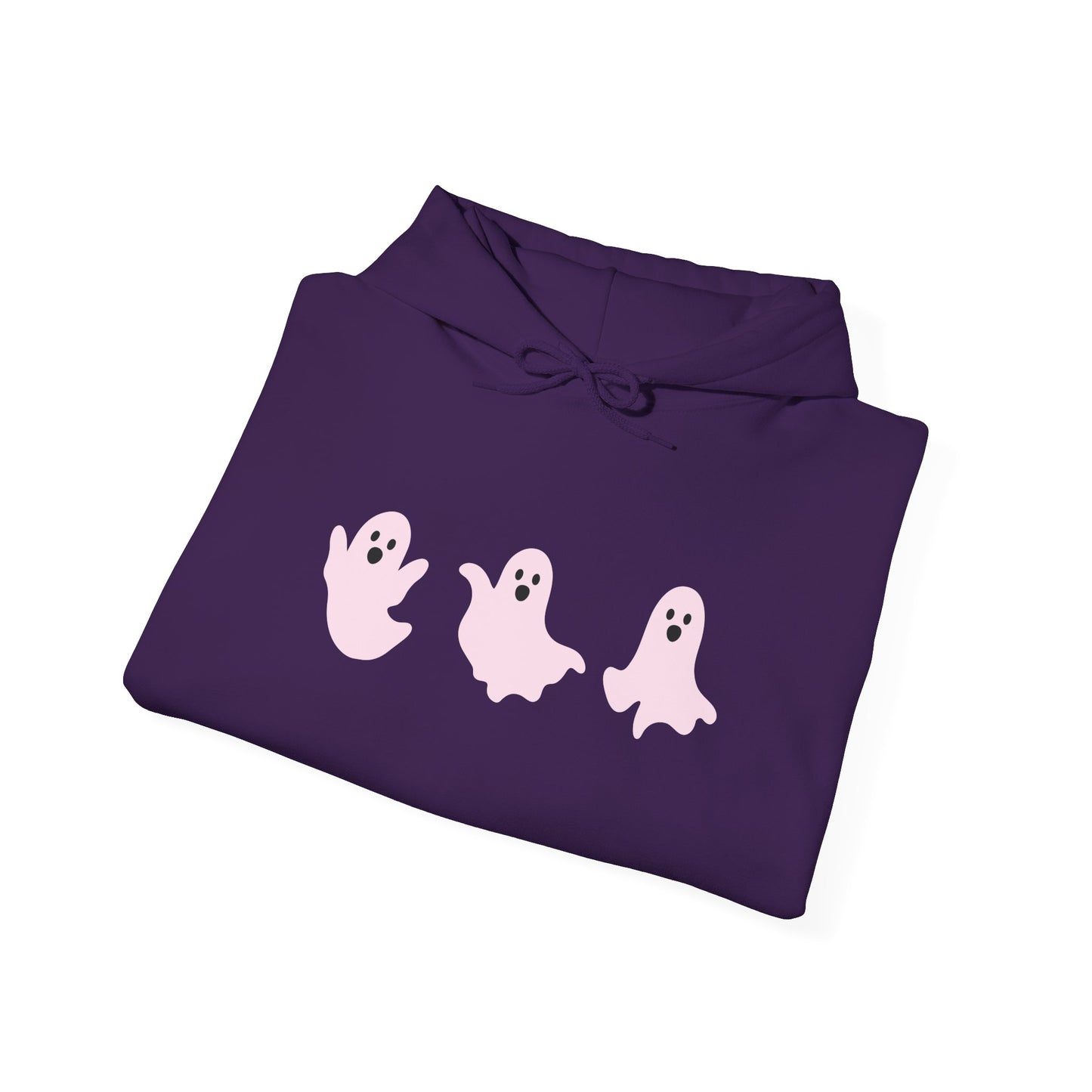 Cute Pink Ghosts Unisex Sweatshirt, Halloween Hoodie, Cozy Fall Apparel, Spooky Gift for Friends, Trendy Casual Wear
