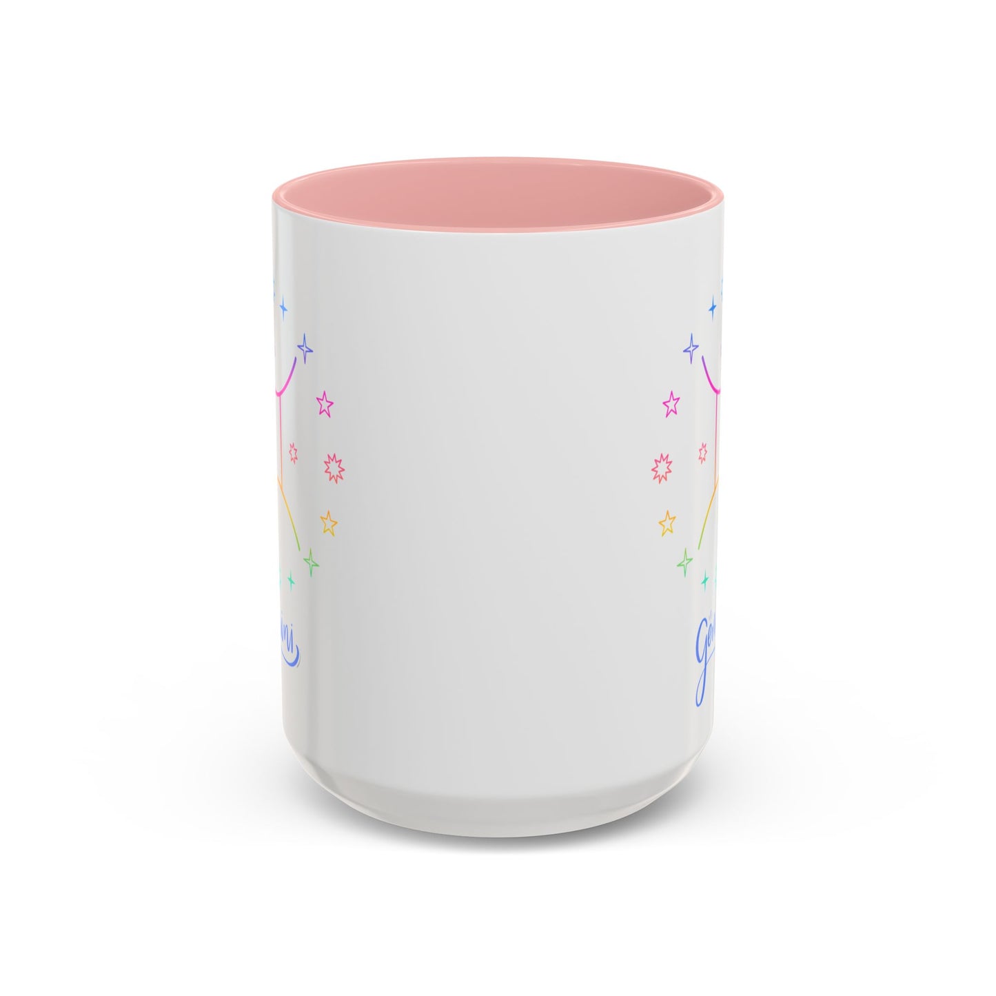Gemini Starry Accent Coffee Mug - Colorful Horoscope Gift, Astrology Mug, Zodiac Lover Cup, Unique Birthday Present, Celestial Drinkware