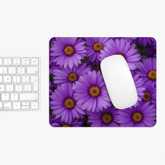 Purple Daisy Mouse Pad, Floral Desk Accessory, Office Decor, Computer Gift, Spring Vibe