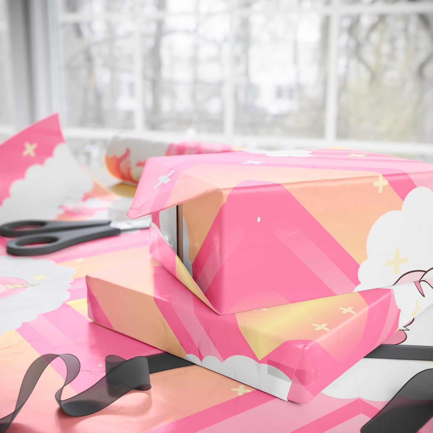 Pink Unicorn Wrapping Paper | Magical Gift Wrap for Birthdays & Celebrations