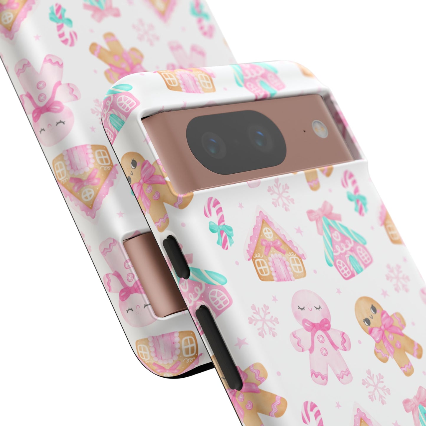 Gingerbread House & Candy Cane Phone Case – Cute Holiday Cover for iPhone, Samsung & Pixel
