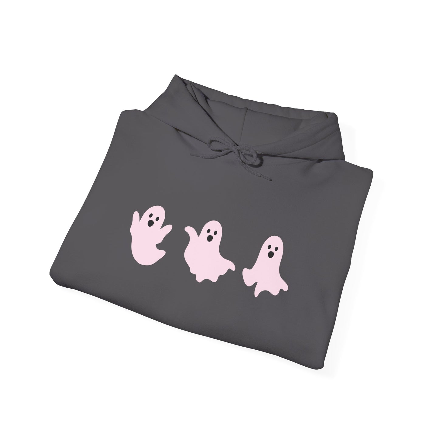 Cute Pink Ghosts Unisex Sweatshirt, Halloween Hoodie, Cozy Fall Apparel, Spooky Gift for Friends, Trendy Casual Wear