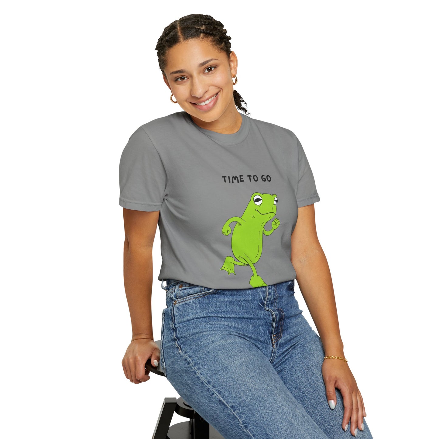 Fun Frog Graphic T-shirt, Quirky Unisex Tee, Catchy Quote Shirt, Gift for Friends, Casual Wear, Perfect for Birthdays