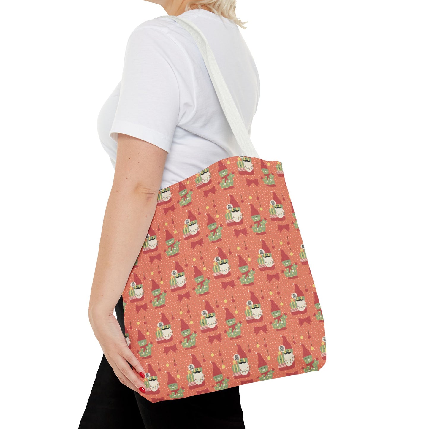Christmas Cactus Gnome Gift Tote Bag — Cute Holiday Carry-All 🎁✨