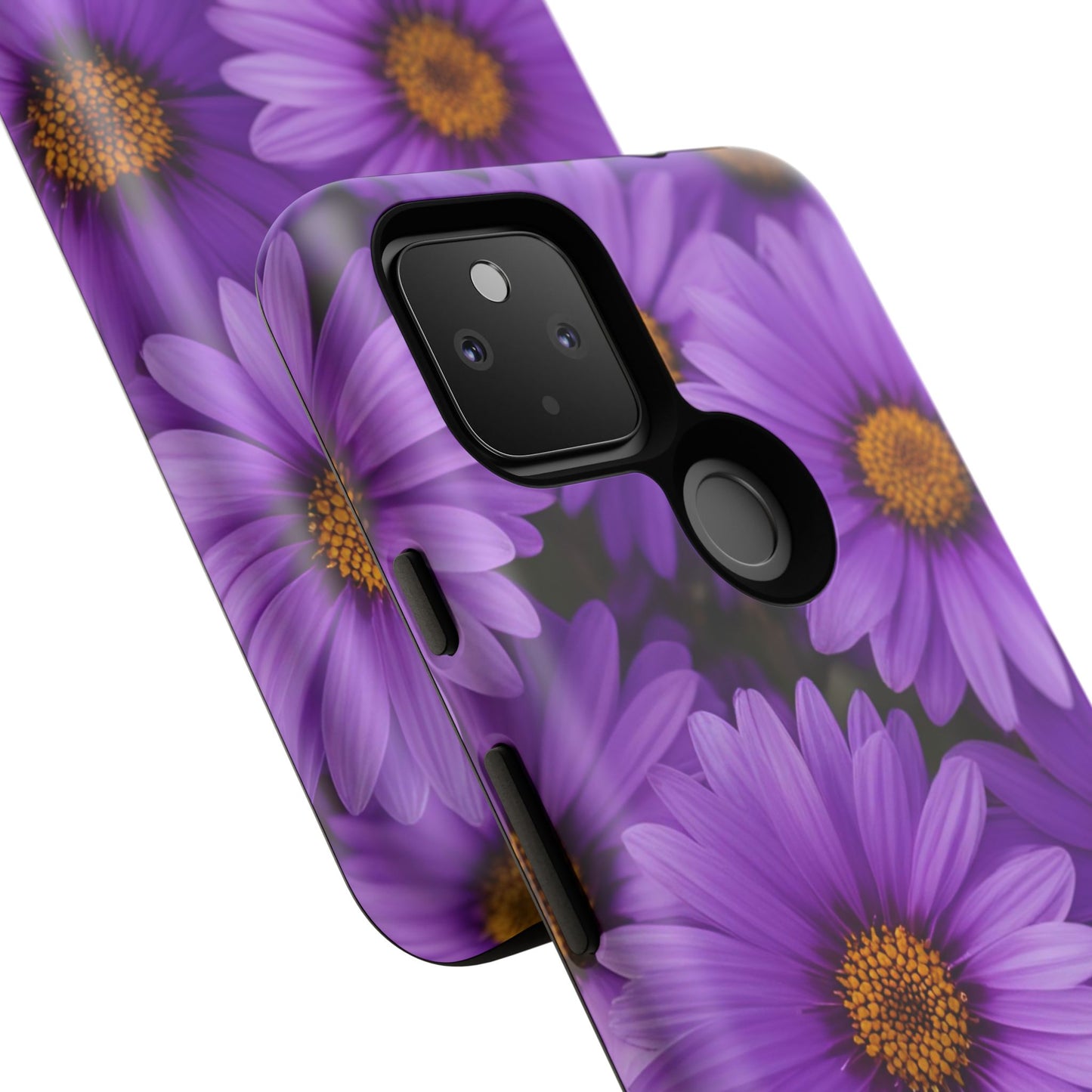 Purple Daisy Tough Case, Floral Phone Case, Durable Mobile Cover, Gift for Her, Everyday Use, Spring Accessories