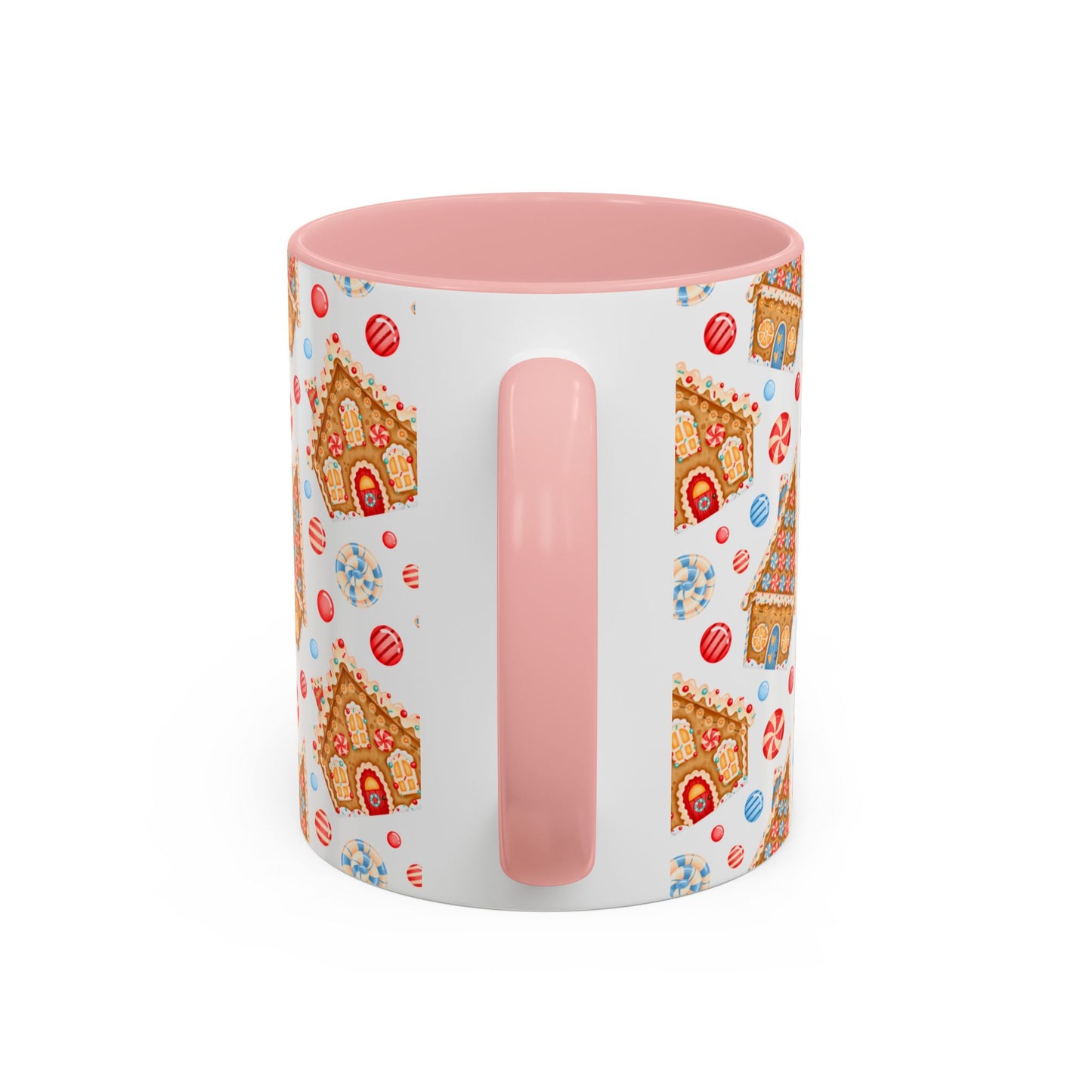 Gingerbread House Ceramic Mug – Festive Christmas Coffee Cup (11oz & 15oz, Multiple Colors)