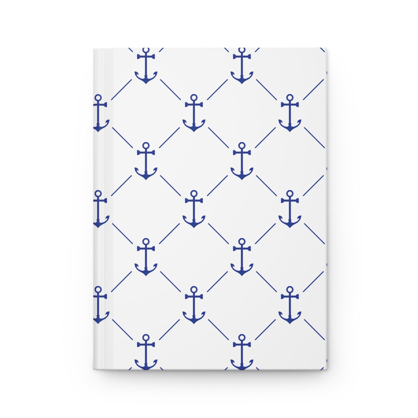 Nautical Hardcover Journal for Beach Lovers, Sea Anchor Notebook, Gift for Sailors, Travel Journal, Ocean Inspired Diary