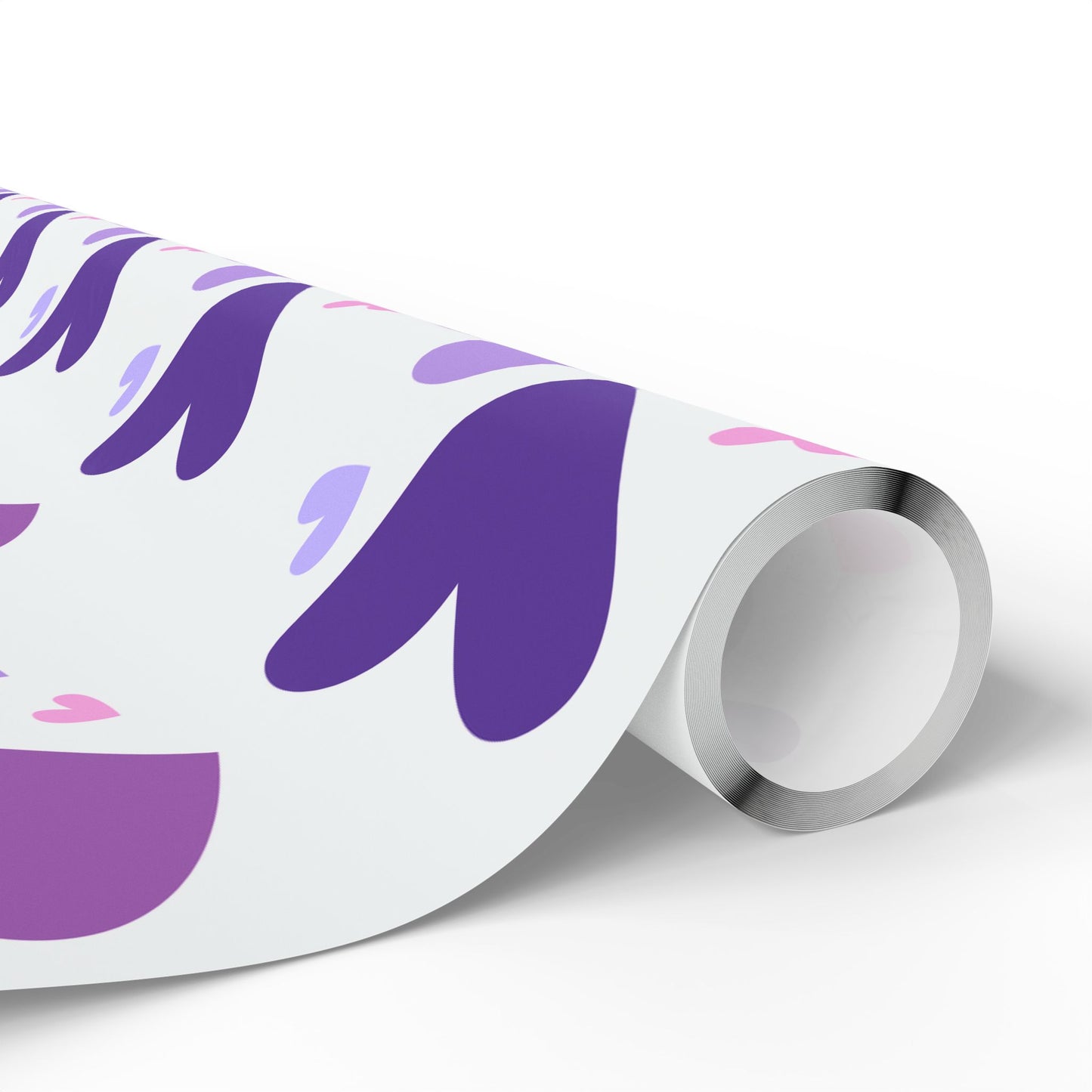 Purple & Pink Hearts Wrapping Paper – Cute Gift Wrap for Any Occasion