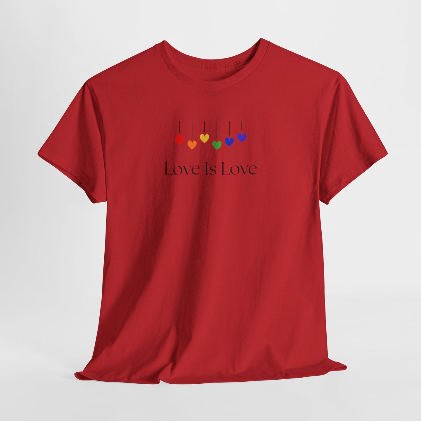 Love Is Love Rainbow Hearts Unisex Heavy Cotton Tee - LGBTQ Pride T-Shirt, Gift for Friends, Equality Apparel, Celebration Wear, [...]