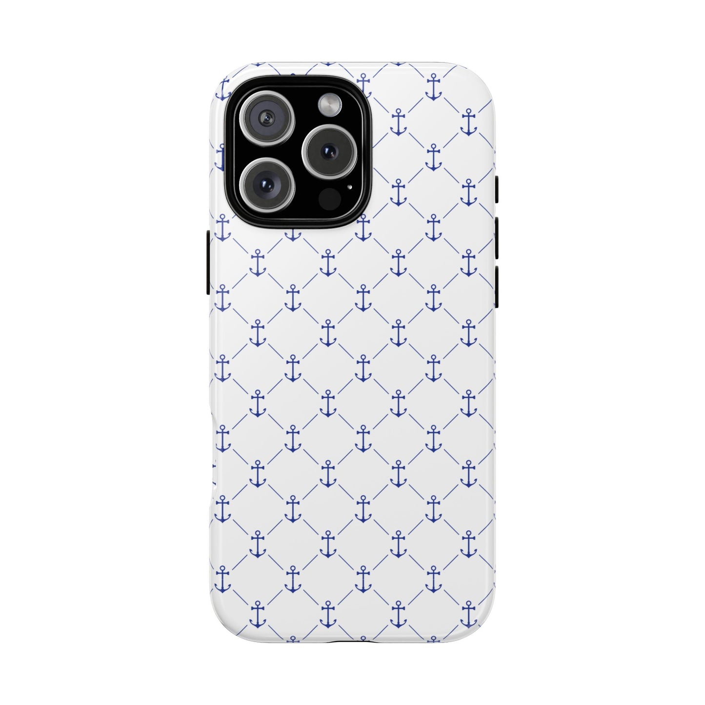 Blue Anchor Phone Case: Nautical Design for Maritime Lovers, Gifts for Sailors, Beach Lovers' Accessories, Great for Summer