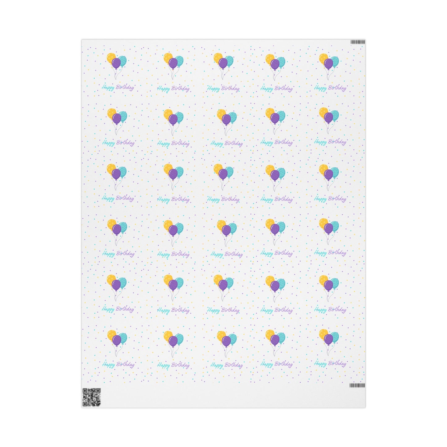 Colorful Balloons Birthday Wrapping Paper | Fun Gift Wrap for All Ages