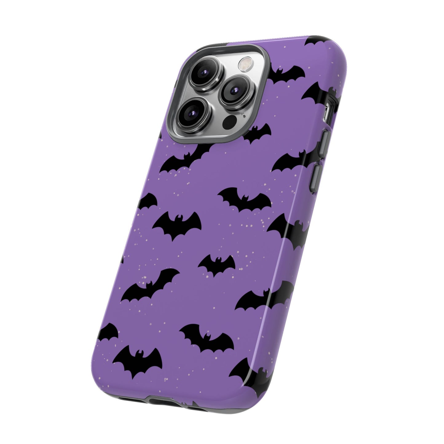 Halloween Bat Phone Case, Cute Purple Bat Phone Cover, Tough Cell Phone Case, Gothic Design, Spooky Gift, Fall Decor
