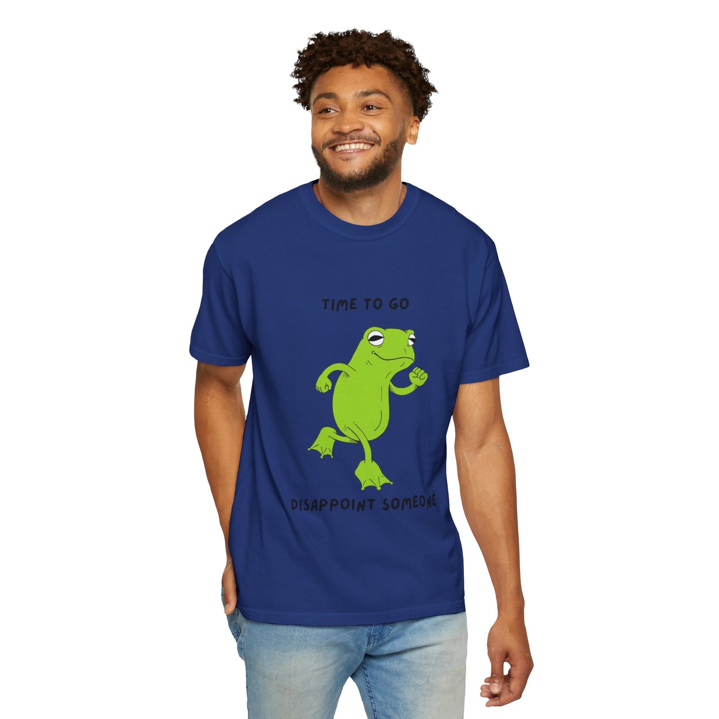 Fun Frog Graphic T-shirt, Quirky Unisex Tee, Catchy Quote Shirt, Gift for Friends, Casual Wear, Perfect for Birthdays