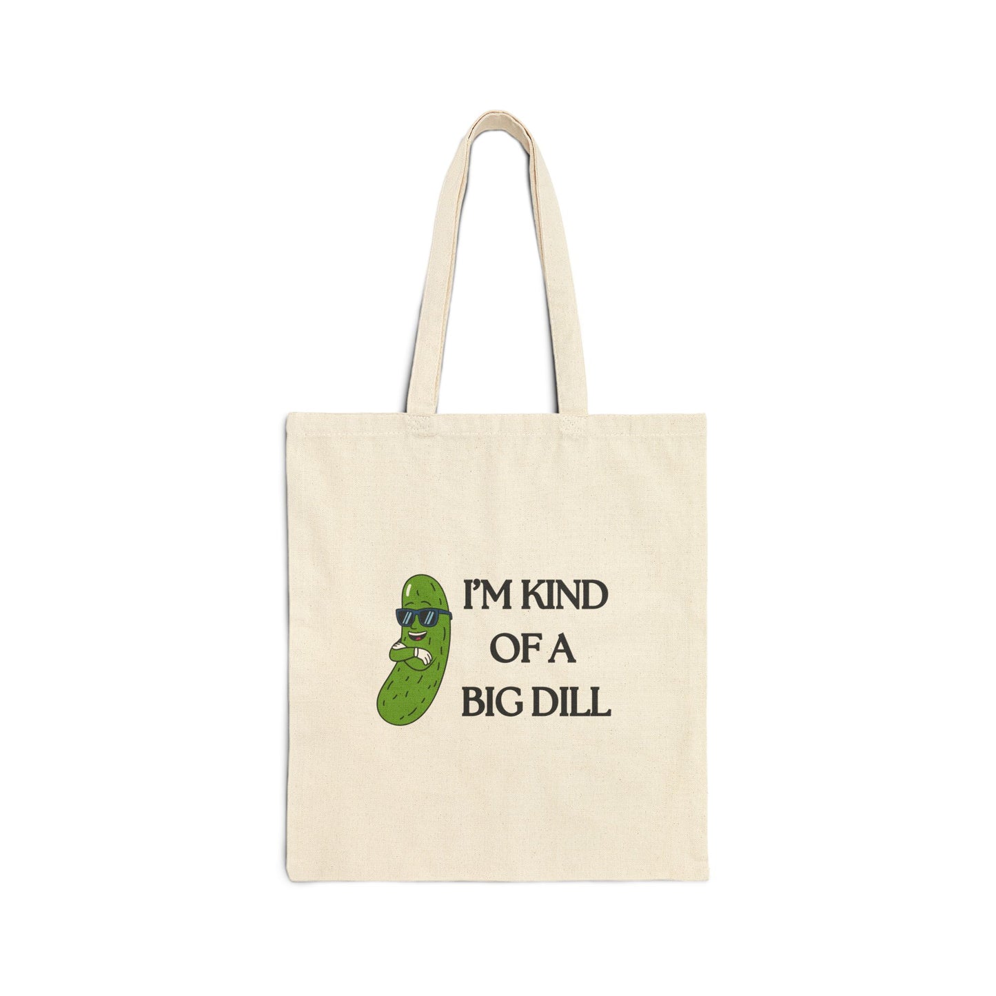 Humorous Pickle Tote Bag - Fun Gift for Veggie Lovers, Grocery Shopping Bag, Eco-Friendly Canvas, Cute Gift for Friends
