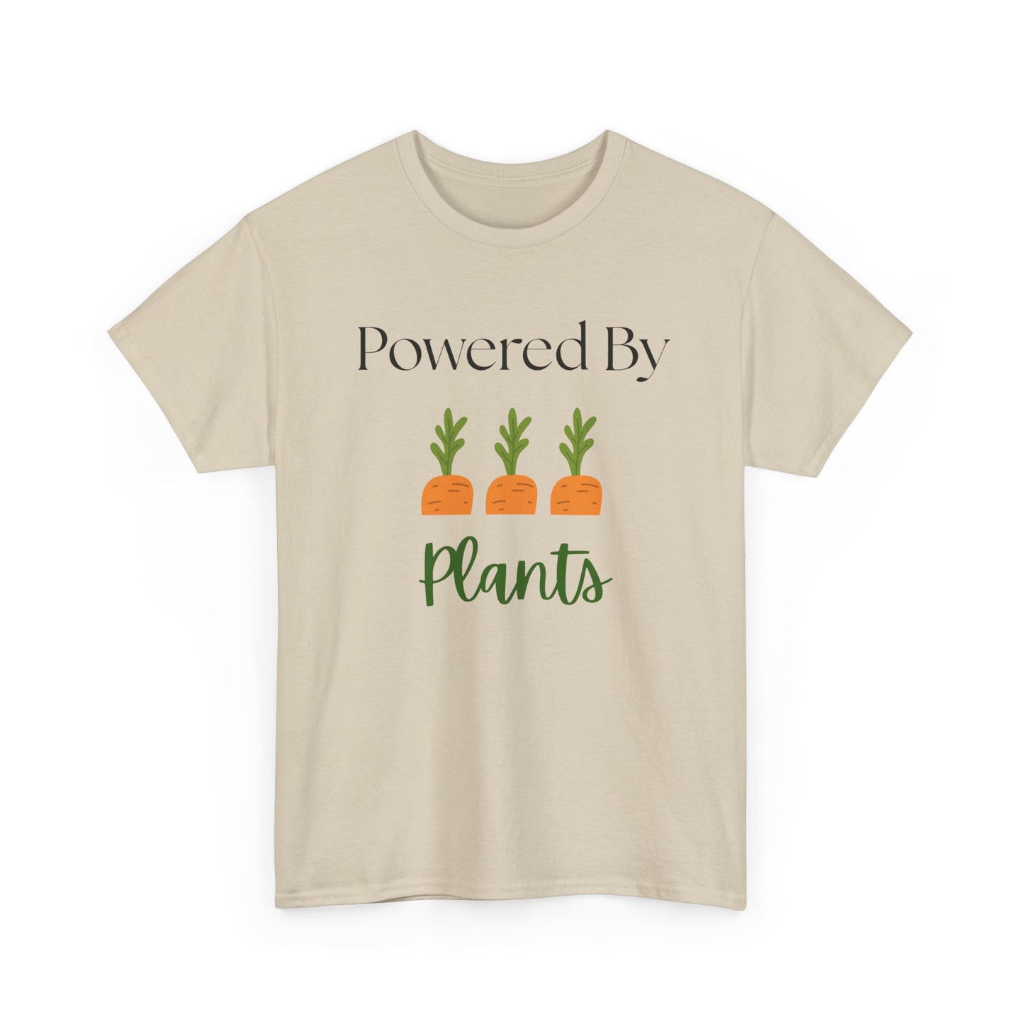 Powered By Plants Unisex Tee - Perfect for Vegans, Eco-Friendly Gifts, Organic Enthusiasts, Gardener, Everyday Wear