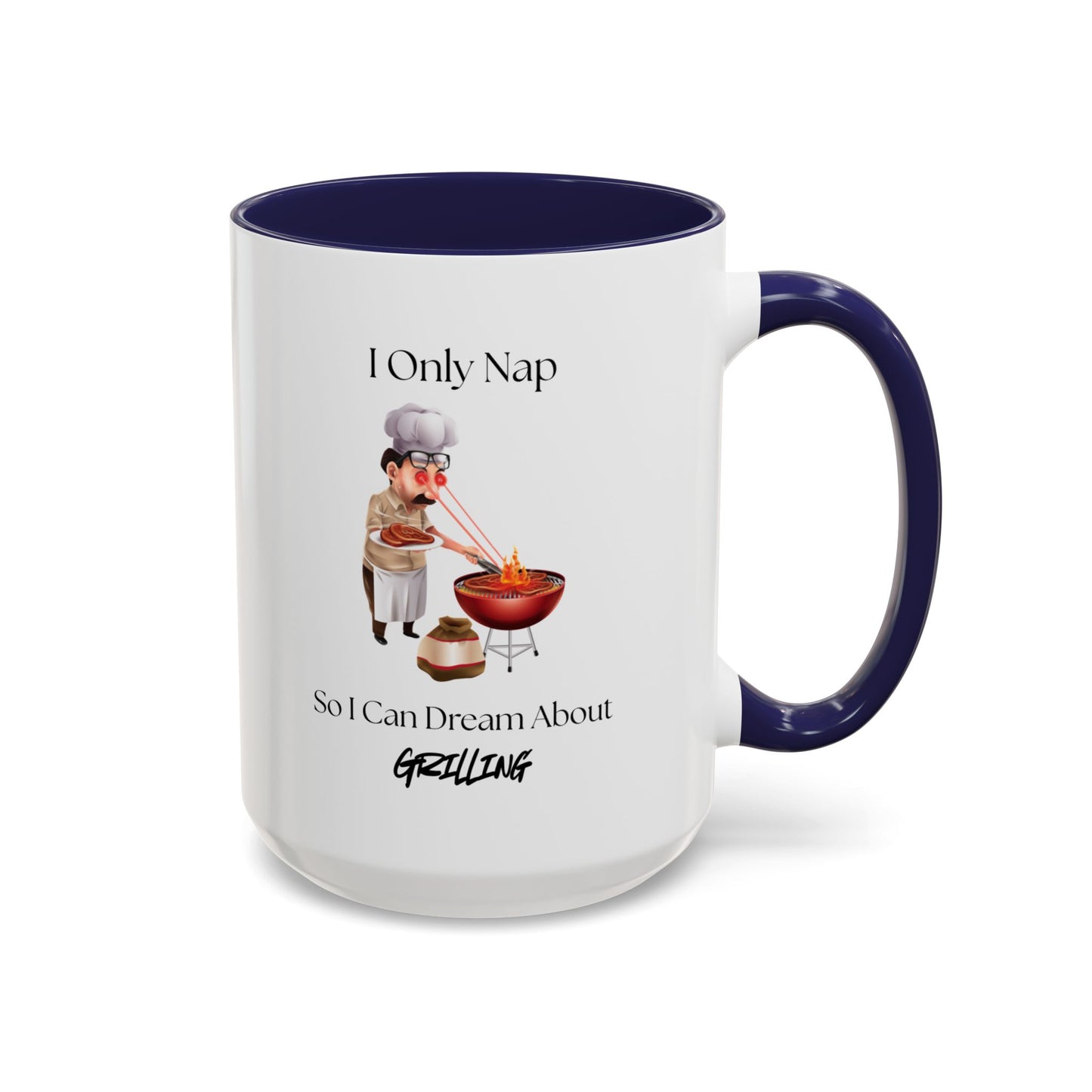 Funny Barbecue Chef Coffee Mug, Gift for Grill Lovers, BBQ Enthusiast Mug, Nap Time Mug, Dad Gift