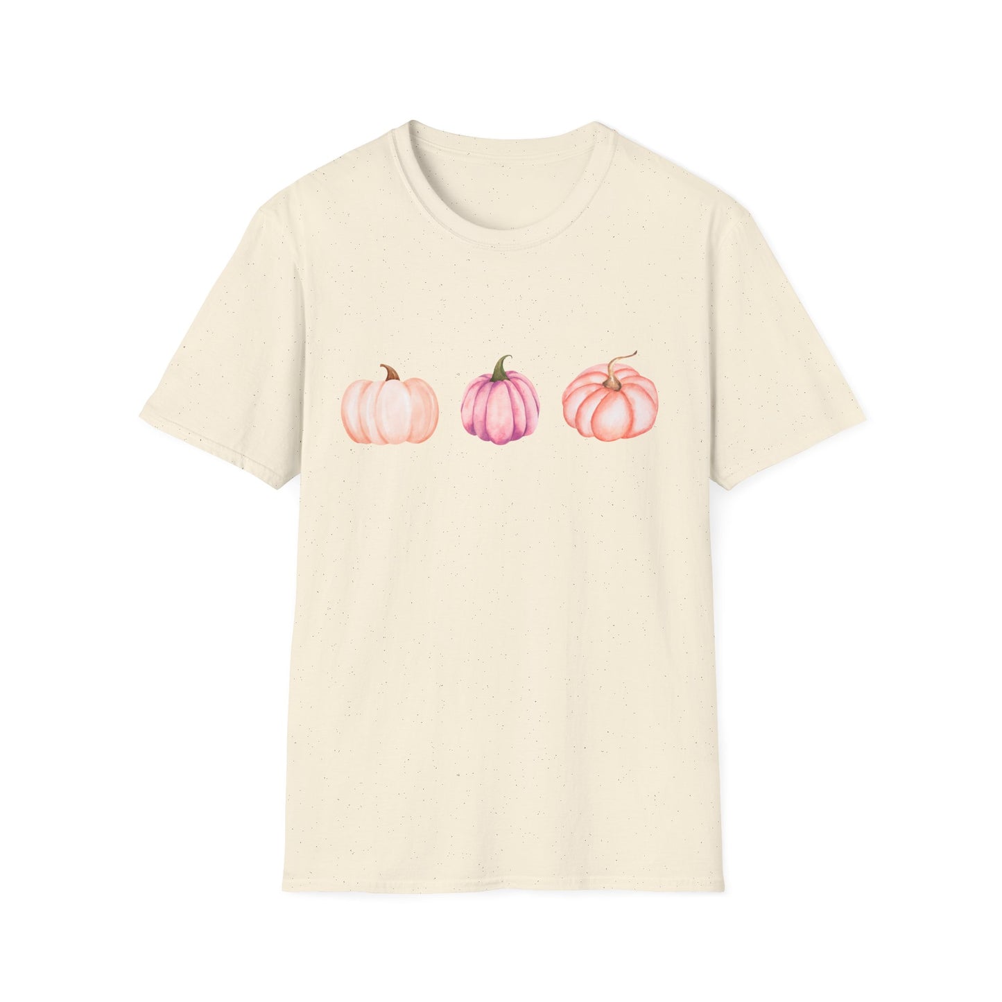 Pastel Pumpkin Softstyle T-Shirt, Fall Fashion, Halloween Tee, Cozy Autumn Shirt, Casual Wear, Cute Graphic Tee