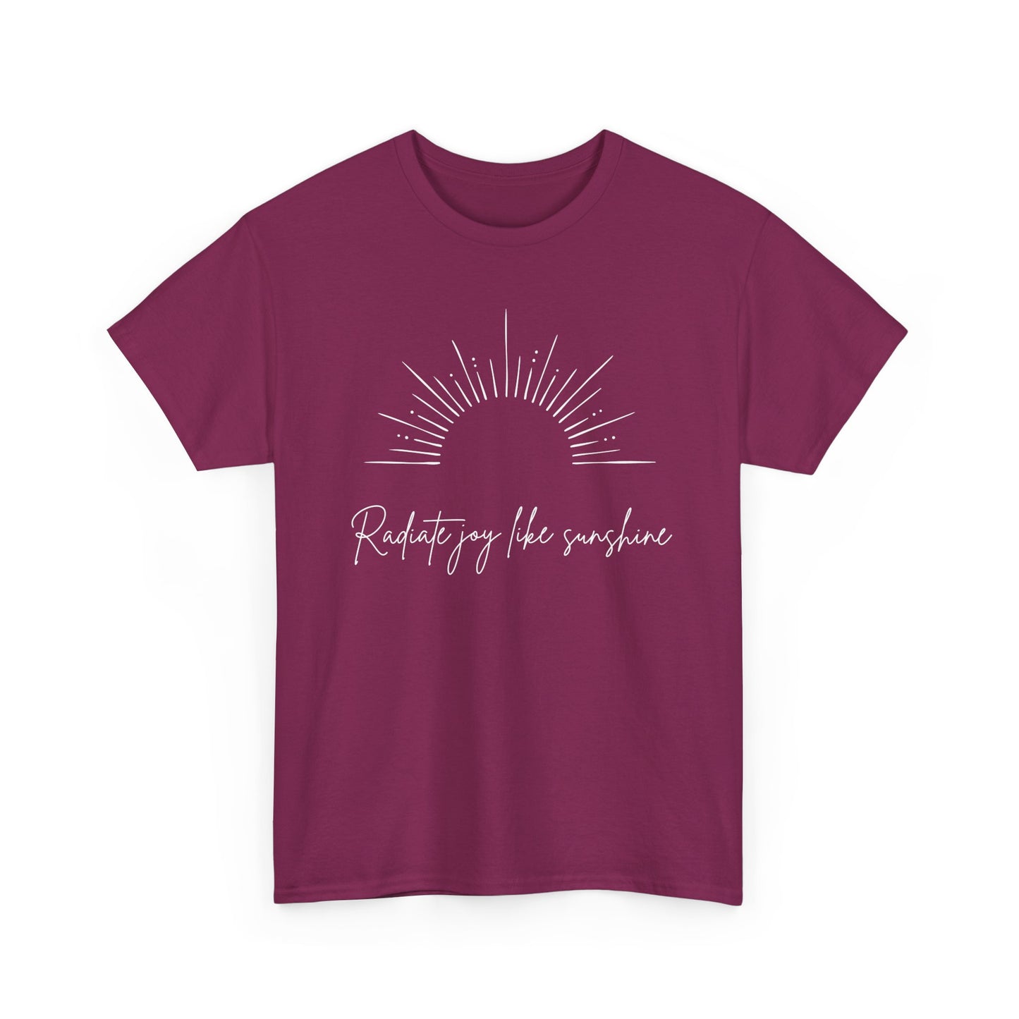 Radiate Joy Unisex Heavy Cotton Tee - Comfortable Casual Wear, Ideal for Gifting, Everyday Use, Perfect for Outdoor Activities, [...]