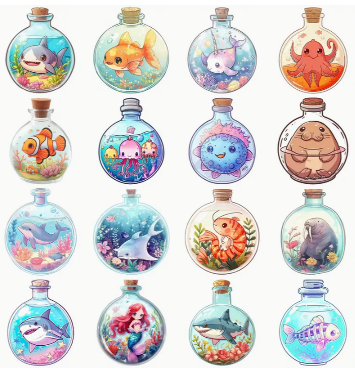 Glass Bottle Stickers