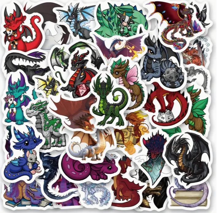 Viny Dragon Waterproof Sticker Pack