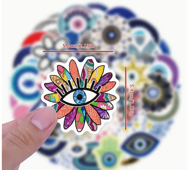 Vinyl Evil Eye Stickers