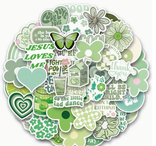 Vinyl Green Stickers