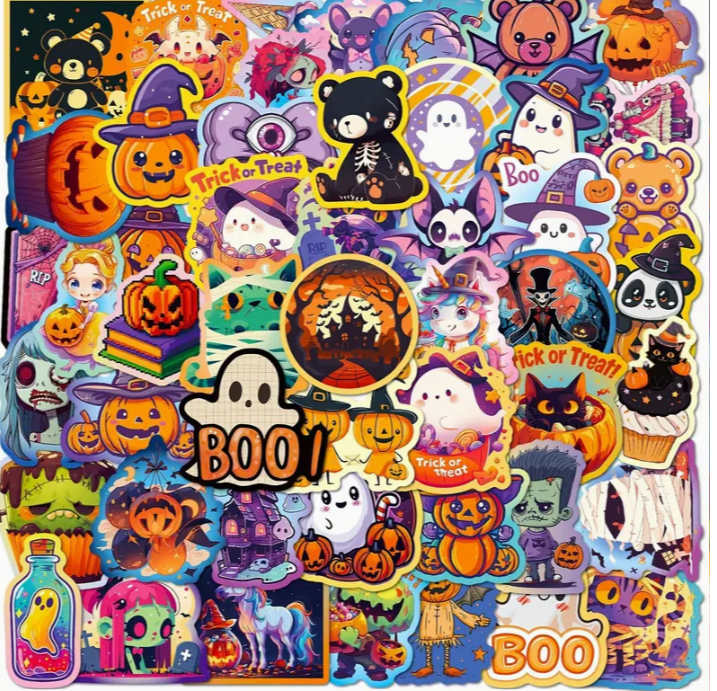 Cartoon Halloween Stickers