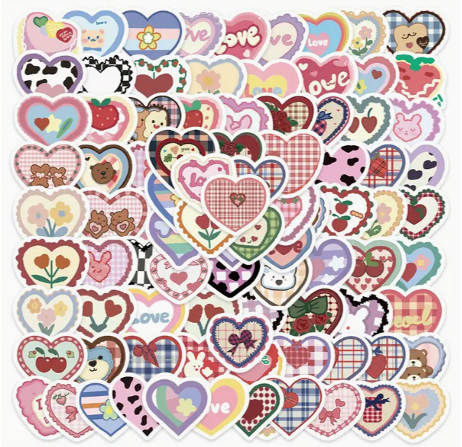 Mini Heart Stickers