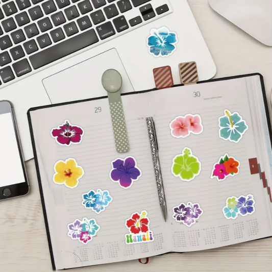 Hibiscus Flower Sticker Pack