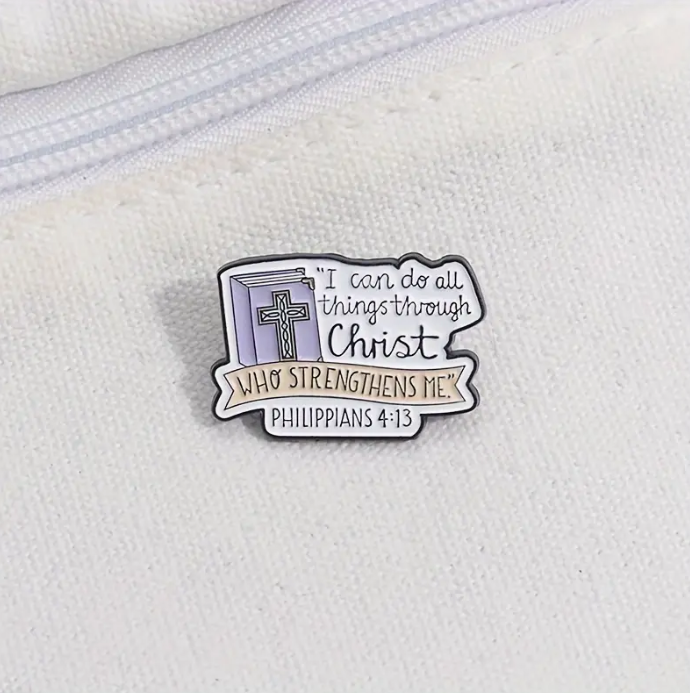 Christian Bible Verse Enamel Pin