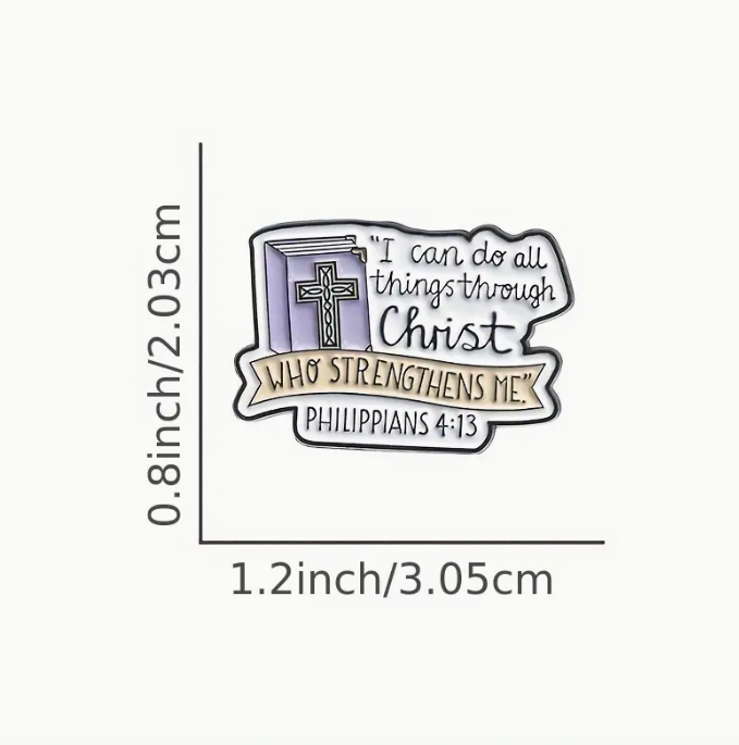 Christian Bible Verse Enamel Pin