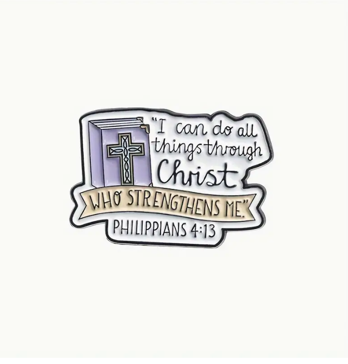 Christian Bible Verse Enamel Pin