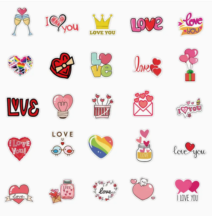 Love Heart Sticker Pack